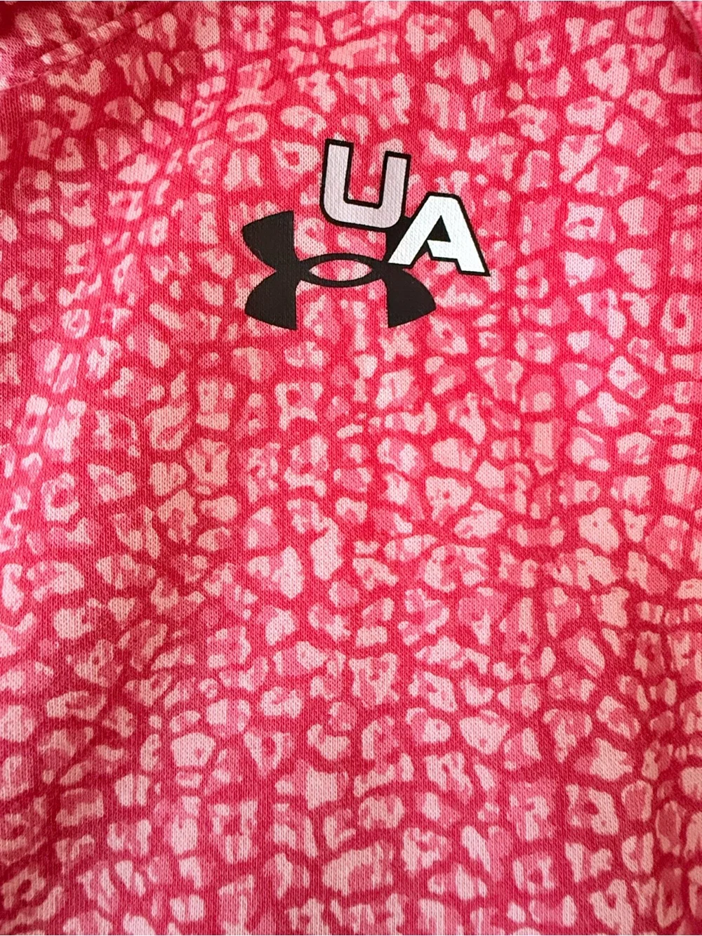Under Armour Pink Patterned Kids Hoodie